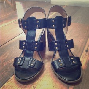 Black American Eagle Strappy heels